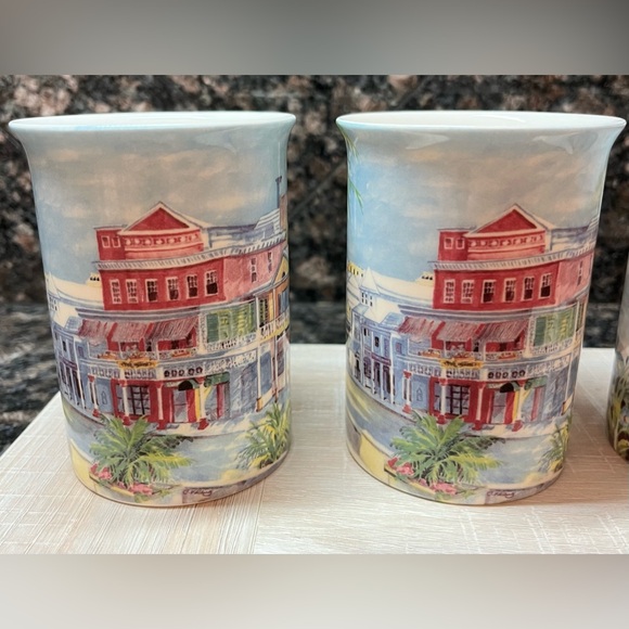 Carole Holding Studios Bermuda Mugs in Fine Bone China set of 4 - Picture 5 of 16